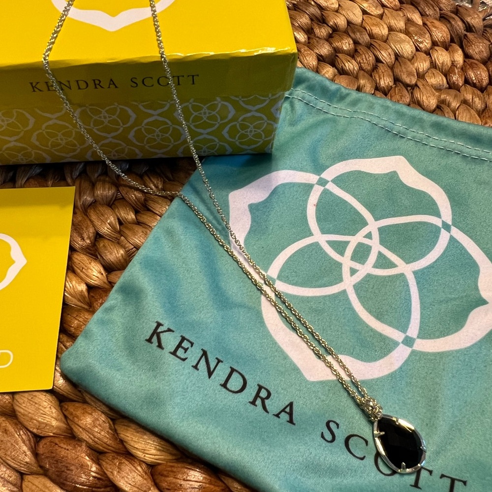 Kendra Scott Necklace Black with Gold trim